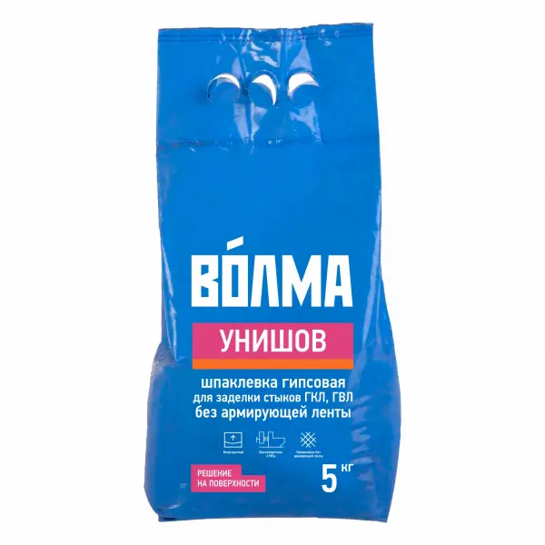 Купить Шпаклевка гипсовая Волма Унишов для заделки стыков ГКЛ, 5 кг оптом в Москве от производителя