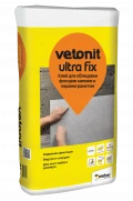 Купить Клей для облицовки фасадов камнем и керамогранитом ВЕТОНИТ Ультра Фикс, 25 кг оптом в Москве от производителя