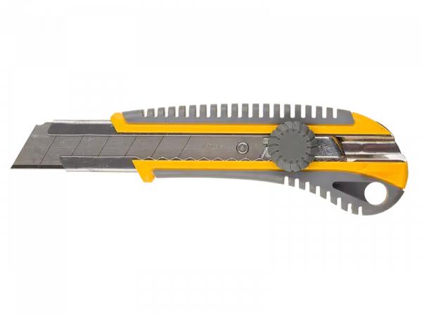 Купить 09141 STAYER Нож «PROFI» механический фиксатор, двухкомпонентный корпус, 25мм оптом в Москве от производителя