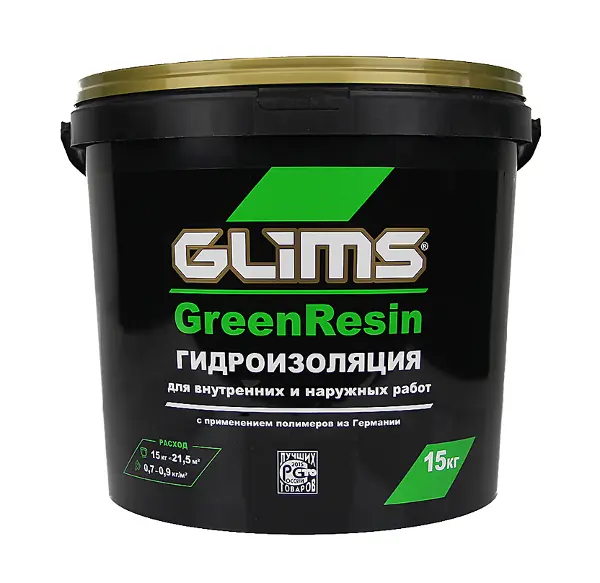 Купить Эластичный герметик GLIMS-GreenRezin многоцелевой, 15 кг оптом в Москве от производителя