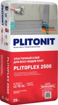 Купить PLITONIT PLITOFLEX 2500 белый эластичный клей для крупноформатной плитки и облицовки поверх эластичной гидроизоляции класс C2 TE S1 25 кг(48шт/подд.) оптом в Москве от производителя