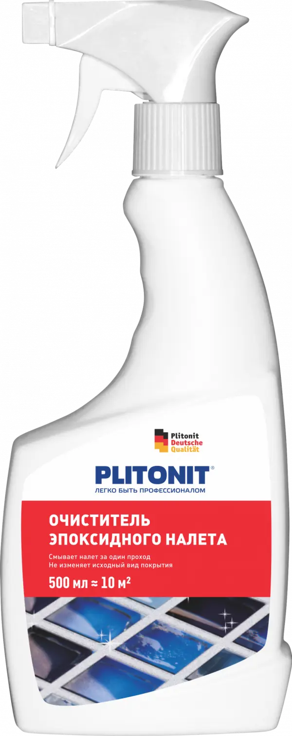 Купить PLITONIT Очиститель эпоксидного налета 0,5л (576шт/подд.) оптом в Москве от производителя