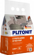 Купить PLITONIT СуперКамин Огнеупор универсальный термостойкий раствор для кладки огнеупорных кирпичей 4 кг (224шт/подд.) оптом в Москве от производителя