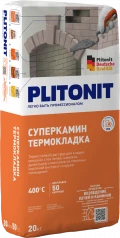 Купить PLITONIT СуперКамин ТермоКладка красный термостойкий раствор для кладки печей и каминов 20 кг (48шт/подд.) оптом в Москве от производителя