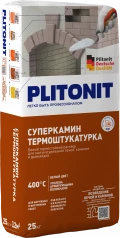 Купить PLITONIT СуперКамин ТермоШтукатурка белая для отделки печей и каминов 25 кг (48шт/подд.) оптом в Москве от производителя