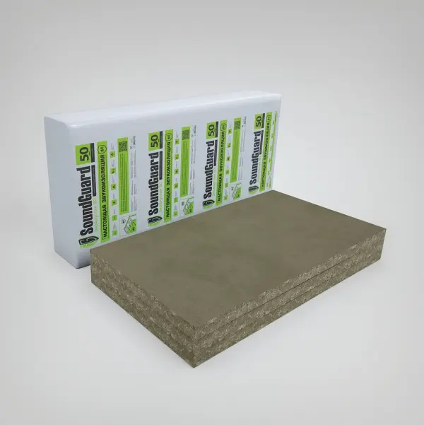 Купить SoundGuard ЭкоАкустик 80 Плита звукопоглощающая 1250*600*50мм (4шт/0,15м3/3м2) оптом в Москве от производителя