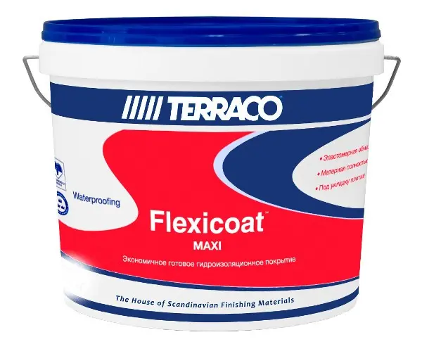 Купить TERRACO Flexicoat Maxi Гидроизоляционное покрытие,7 кг оптом в Москве от производителя