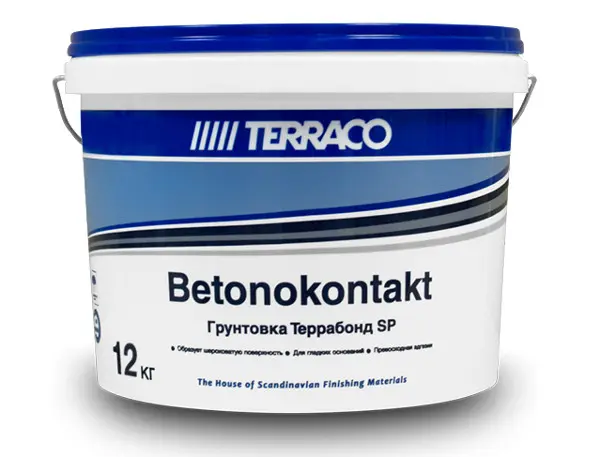 Купить Грунт адгезионный TERRACO Террабонд SP, 12 кг оптом в Москве от производителя