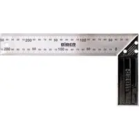 Купить Угольник столярный БИБЕР 40625 ПРОФИ 250мм нержавеющая сталь, гравировка оптом в Москве от производителя