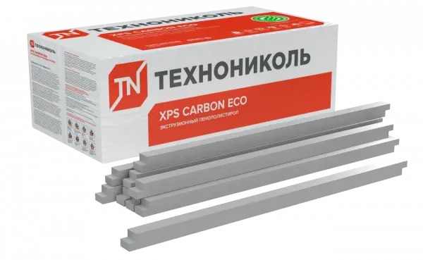 Купить БРУСКИ XPS ТЕХНОНИКОЛЬ CARBON ECO 1180х50х50 мм (5,6м2=0,28м3 =113,28п.м., 96 шт/уп) оптом в Москве от производителя