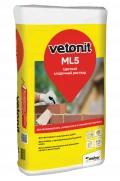 Купить Раствор цветной кладочный ВЕТОНИТ ML5 белоснежный 140, 25 кг оптом в Москве от производителя