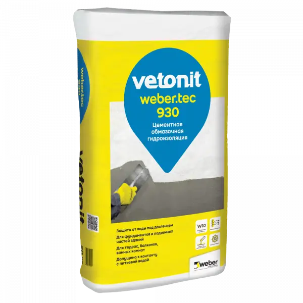 Купить ВЕТОНИТ Гидроизоляция обмазочная цементная Weber.Tec 930 5 кг оптом в Москве от производителя