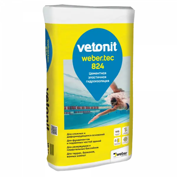 Купить ВЕТОНИТ ТЕК 824  для изоляции подвалов, цоколей, бассейнов 18 кг оптом в Москве от производителя