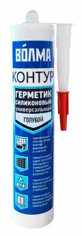Купить ВОЛМА Контур Герметик силиконовый универсальный  290мл голубой оптом в Москве от производителя