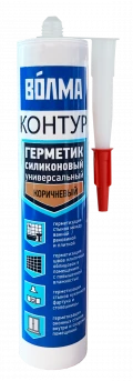 Купить ВОЛМА Контур Герметик силиконовый универсальный  290мл коричневый оптом в Москве от производителя