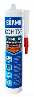 Купить ВОЛМА Контур Герметик силиконовый универсальный  290мл терракотовый оптом в Москве от производителя