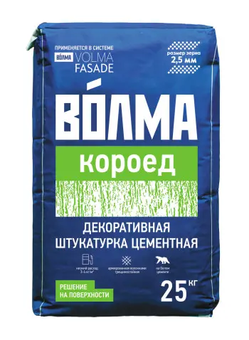 Купить Декоративная штукатурка ВОЛМА-Короед БЕЛЫЙ , 25 кг оптом в Москве от производителя