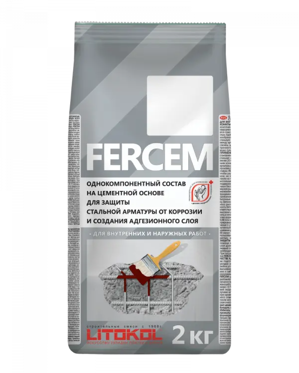 Купить Литокол FERCEM ремонтный состав 2кг оптом в Москве от производителя