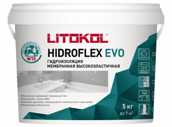 Купить Литокол HIDROFLEX гидроизоляция 5кг оптом в Москве от производителя
