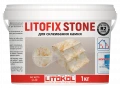 Купить Литокол LITOFIX STONE  Двухкомпонентный эпоксидный тиксотропный клей, 1кг оптом в Москве от производителя