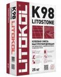Купить Клей для плитки Litokol Litostone K98 Серый быстротвердеющий 25 кг оптом в Москве от производителя