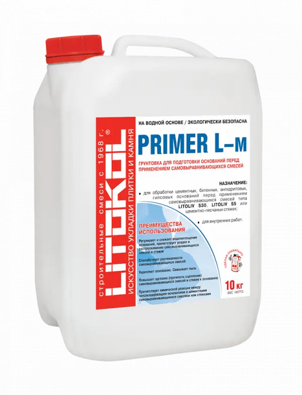 Купить Литокол PRIMER L-m Грунтовка для самонивелирующихся смесей Litoliv 10 кг оптом в Москве от производителя