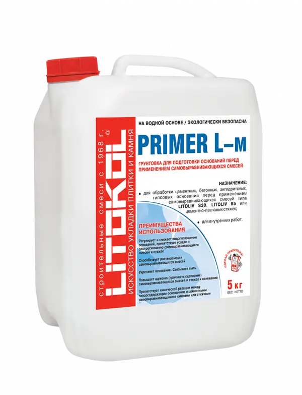 Купить Литокол PRIMER L-m Грунтовка для самонивелирующихся смесей Litoliv 5 кг оптом в Москве от производителя