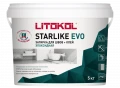 Купить Литокол Starlike Evo Эпоксидная затирка S.102 BIANCO GHIACCIO (светло-серый) 5кг оптом в Москве от производителя