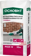 Купить Штукатурка гипсовая Основит Гипсвэлл Белая PG25 W, 30 кг оптом в Москве от производителя