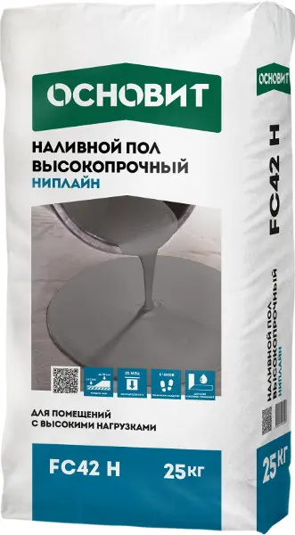 Купить Наливной пол Основит Ниплайн FС42 высокопрочный 25 кг оптом в Москве от производителя