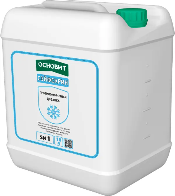 Купить Противоморозная добавка ОСНОВИТ СЭЙФСКРИН SN1, 10л оптом в Москве от производителя