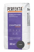Купить Водоотталкивающая эластичная затирка Перфекта «СмартШов», Графит, 20 кг оптом в Москве от производителя