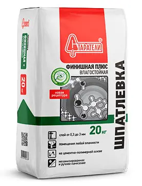 Купить Шпаклевка Старатели  Финишная Плюс полимерная влагостойкая, 20 кг оптом в Москве от производителя