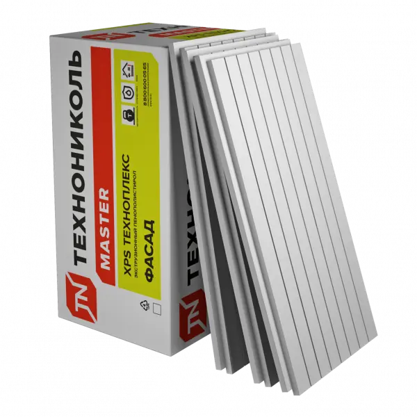Купить Экструзионный пенополистирол ТЕХНОНИКОЛЬ Техноплекс FAS/2 S/1  1180*580*100 мм (2,7376м2 =0,273760м3, 4 шт/уп) оптом в Москве от производителя