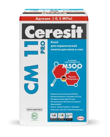 Купить Клей для плитки ЦЕРЕЗИТ CM 11 PRO 25 кг оптом в Москве от производителя