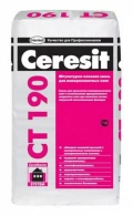 Купить Смесь штукатурно-клеевая для минераловатных плит ЦЕРЕЗИТ CT 190, 25кг оптом в Москве от производителя