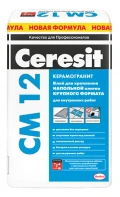 Купить Клей для напольной плитки крупного формата ЦЕРЕЗИТ СМ 12, 25 кг оптом в Москве от производителя
