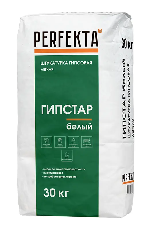 Купить Штукатурка Гипсовая «Гипстар белая» Перфекта 30 кг оптом в Москве от производителя