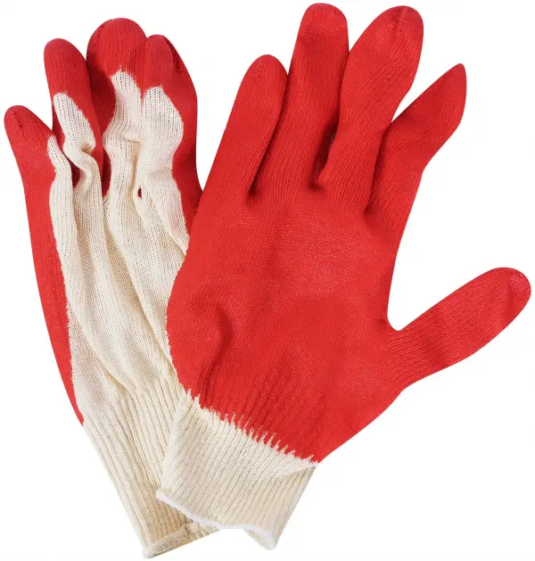 Купить Перчатки трикотажные с натуральным латексным обливом, 13 класс// Россия 67724 оптом в Москве от производителя