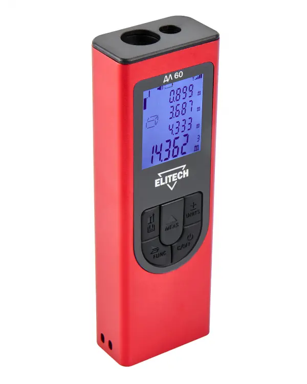 Купить ELITECH ДМ ДЛ 60 Дальномер лазерный 60м, Li-ion аккумулятор,USB оптом в Москве от производителя