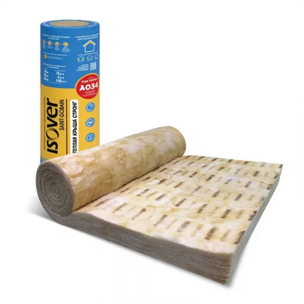 Купить ИЗОВЕР Теплая Крыша Стронг ТВИН 4100х1220х50мм (10м2=0,5м3) (2шт) оптом в Москве от производителя