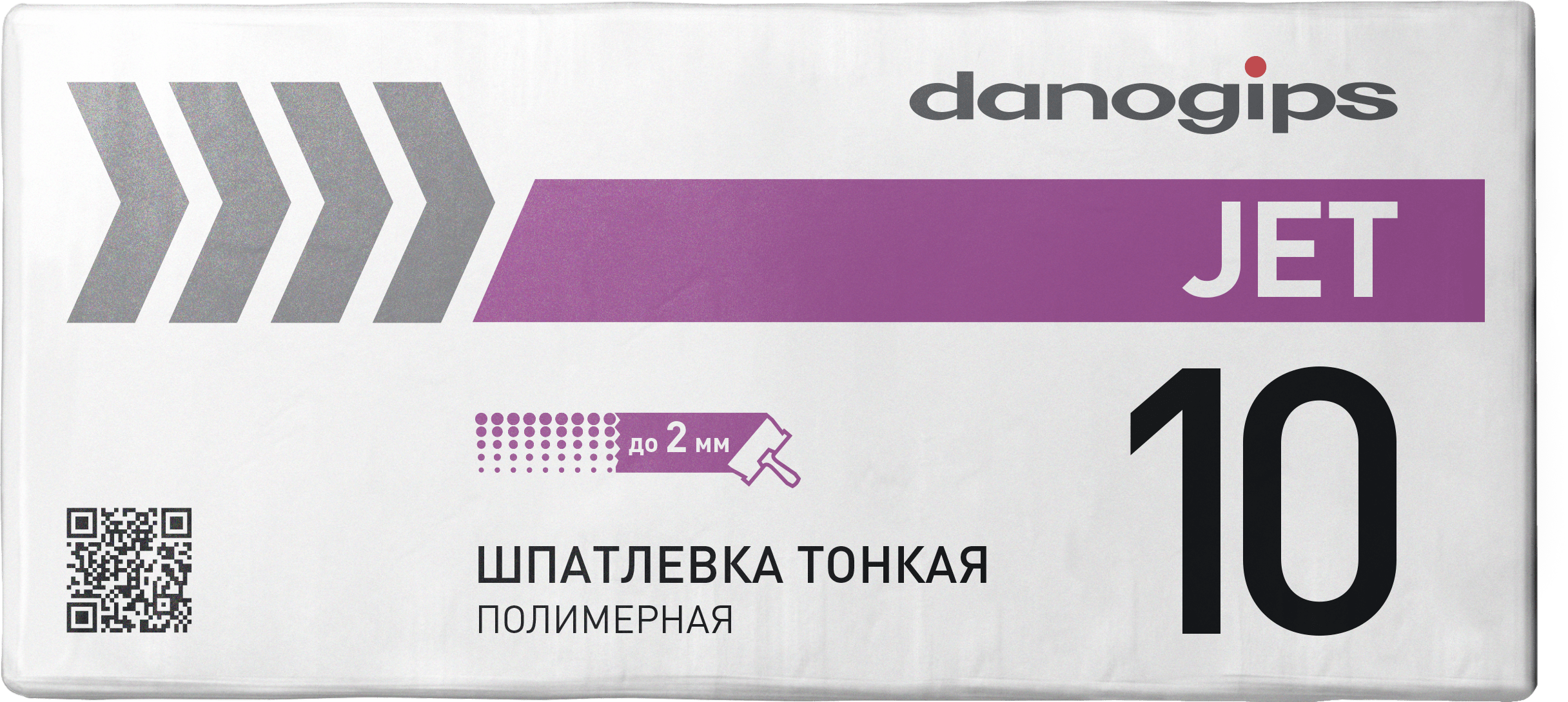 Шпатлевка полимерная тонкая DANOGIPS JET 10 (20 кг)