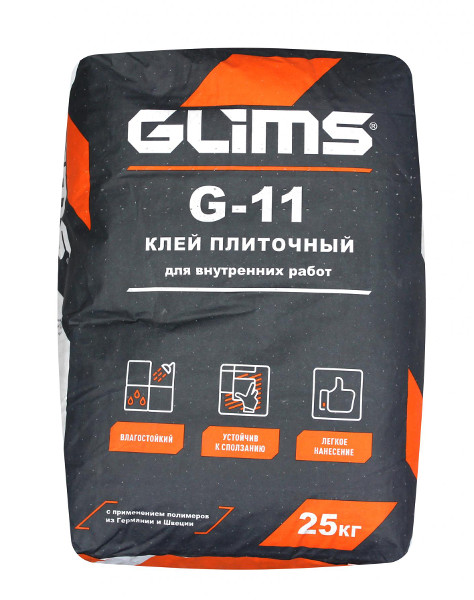 Клей плиточный GLIMS-G 11 универсальный, 25 кг