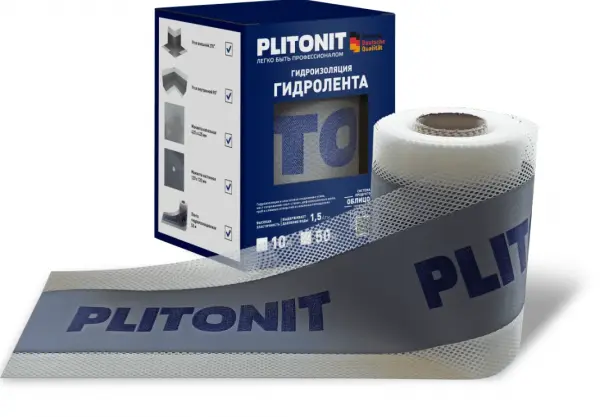 Купить PLITONIT ГидроЛента Гидроизоляционная лента 50м (100шт/подд.) оптом в Москве от производителя