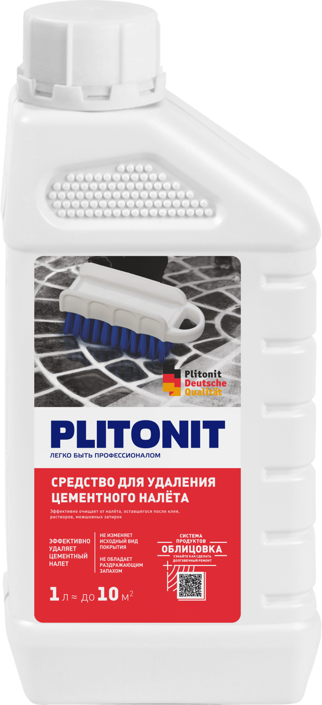 PLITONIT Средство для удаления цементного налета 1 л (528шт/подд.)