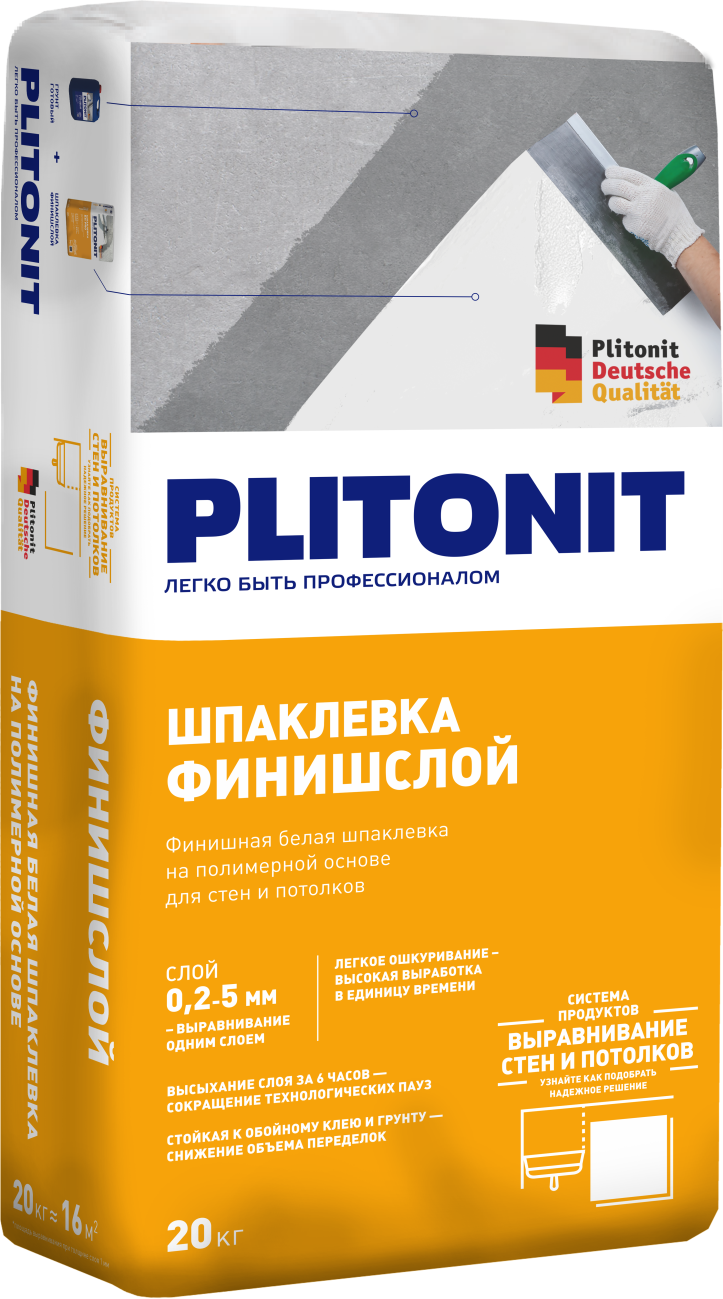 PLITONIT ФинишСлой 20 кг  (48шт/подд.)