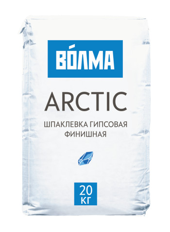 Шпаклевка гипсовая Волма Arctic финишная белоснежная, 20 кг