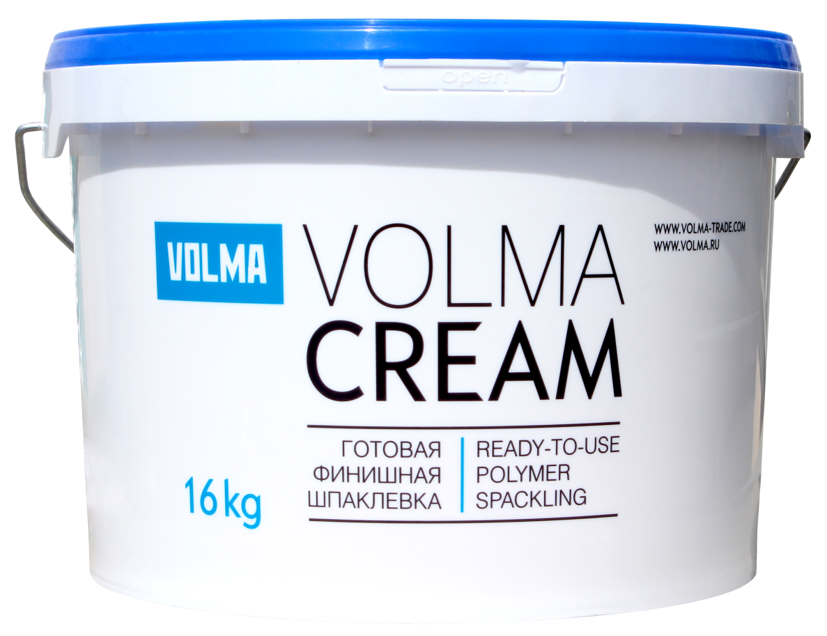Готовая полимерная финишная шпаклевка Волма Volma Cream  16кг