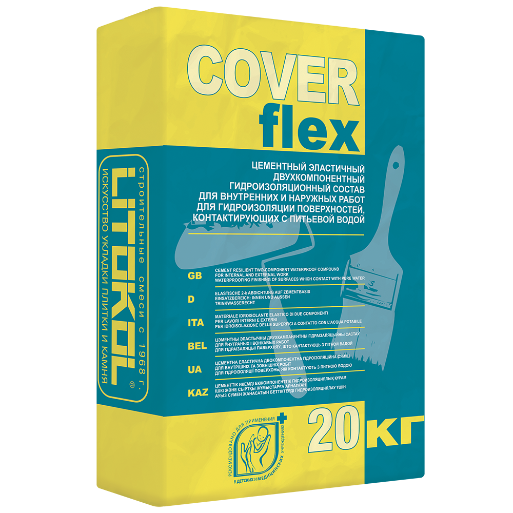 Литокол COVERFLEX гидроизоляция (комп. А) 20кг