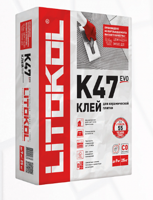 Клей для плитки Litokol Litoplus K47 25 кг купить оптом